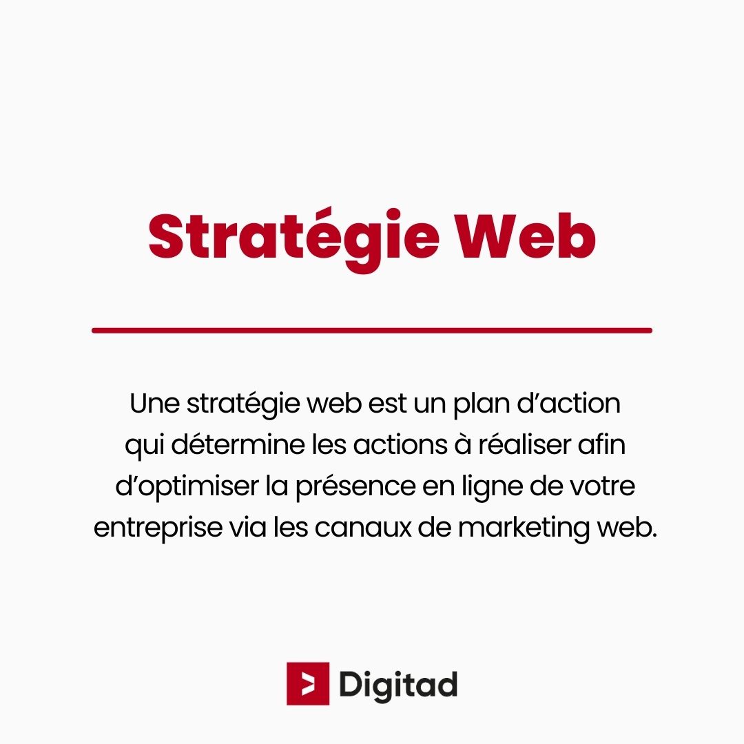 Définition d'une stratégie web