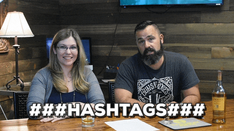 envoyer de hashtags