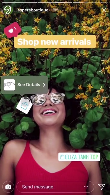 vendre sur Instagram shopping avec des stories