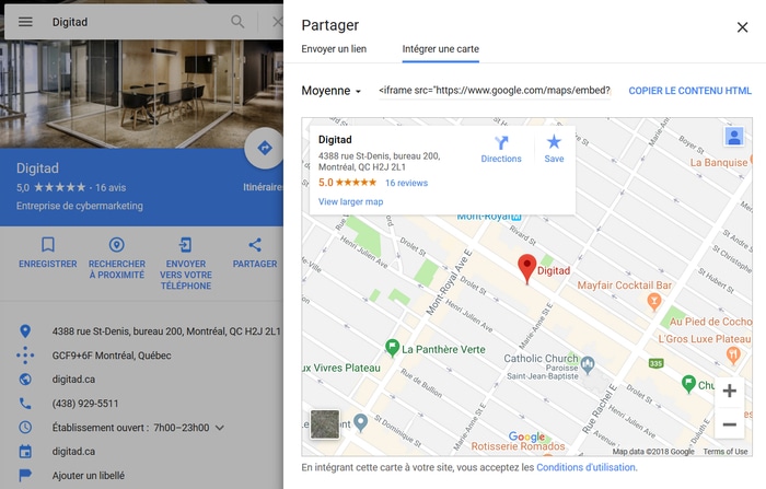comment intégrer une carte google maps pour référencement local