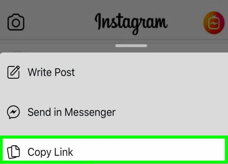 comment partager une publication instagram