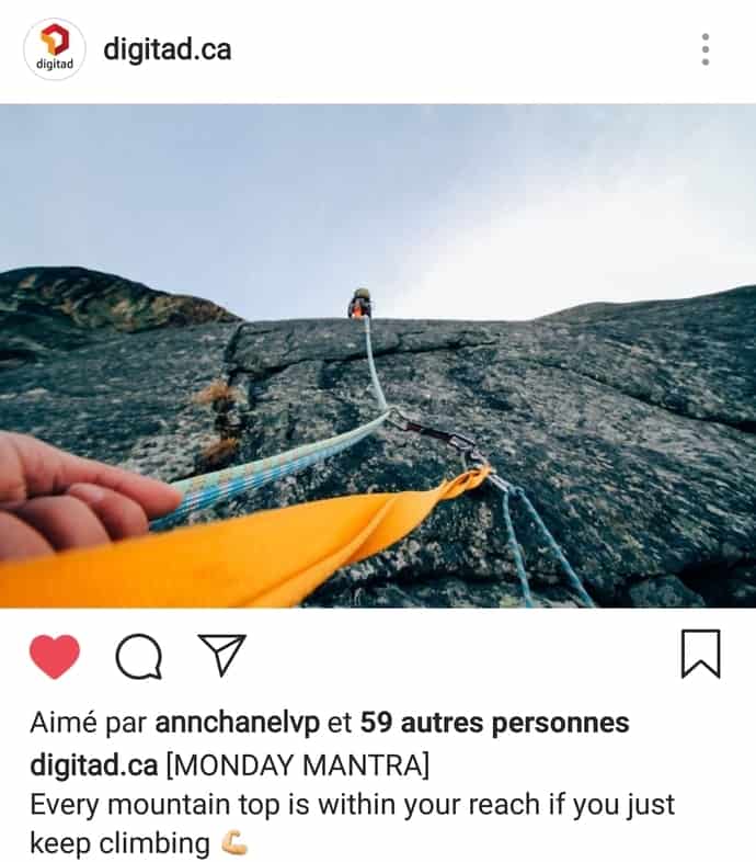 instagram entreprise Digitad