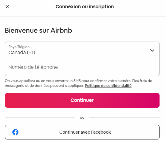 Screen airbnb