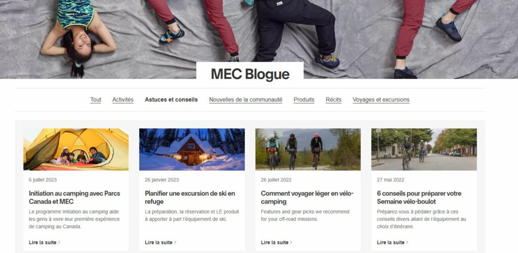 Blogue MEC