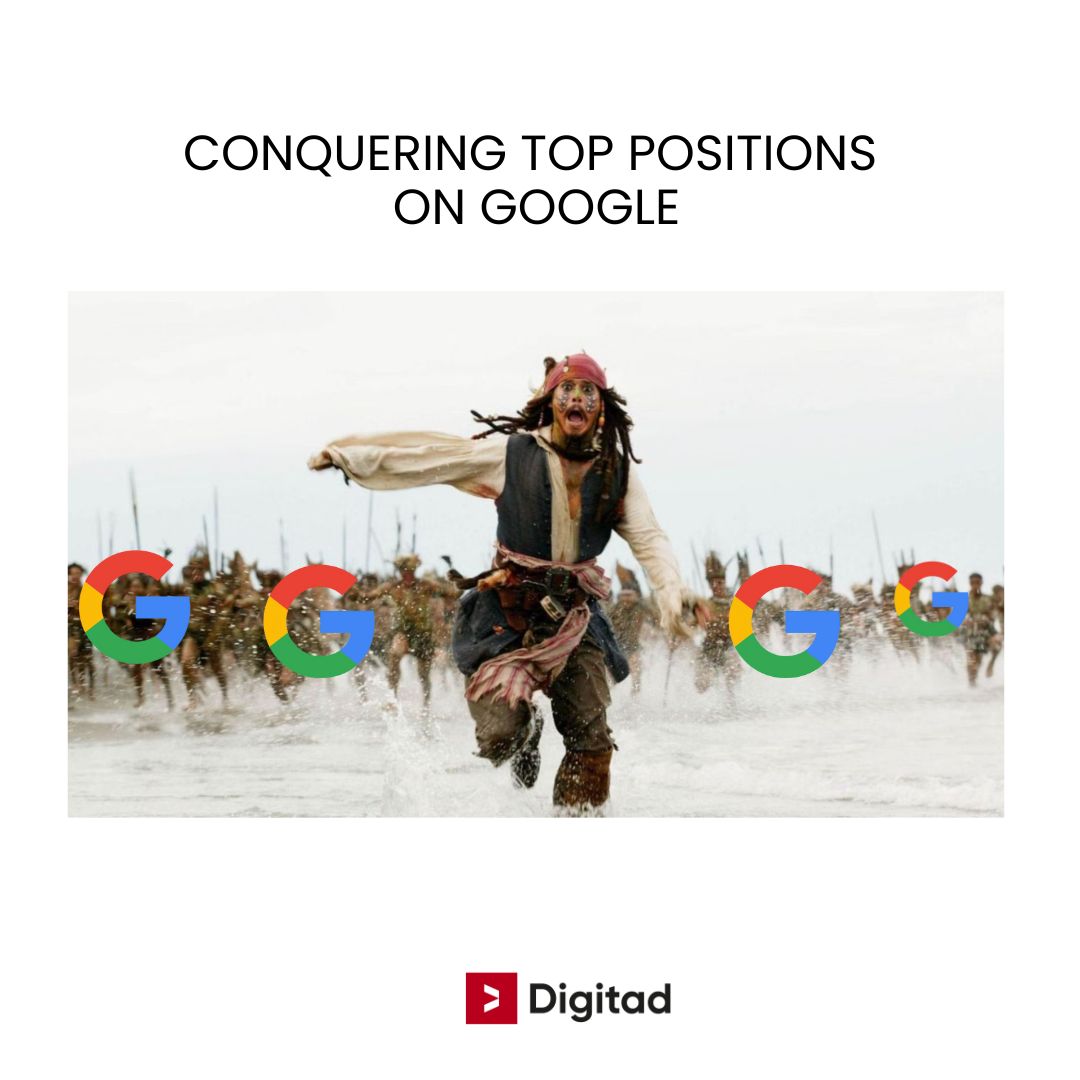 Top positions of Google