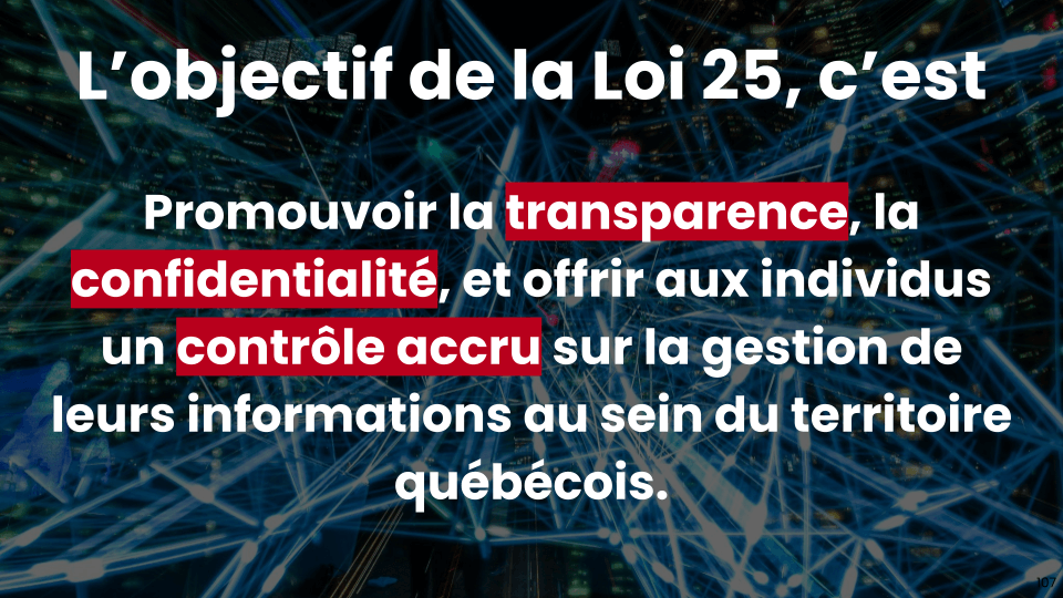 Agence loi 25 au Québec