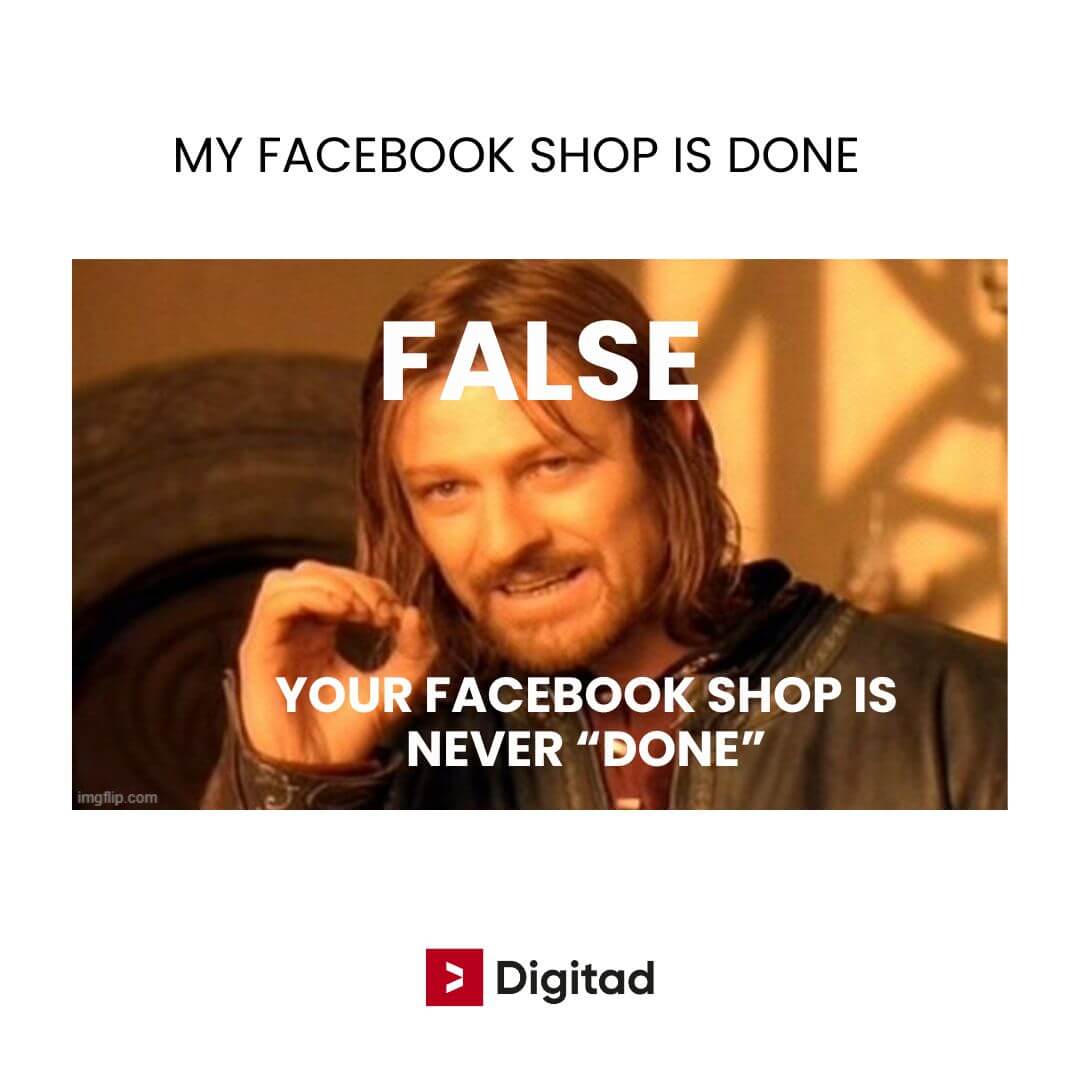 Meme optimize facebook shop