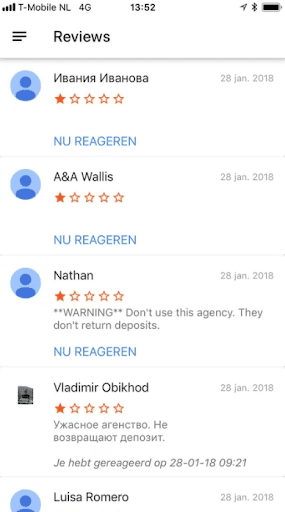 Bad Google reviews