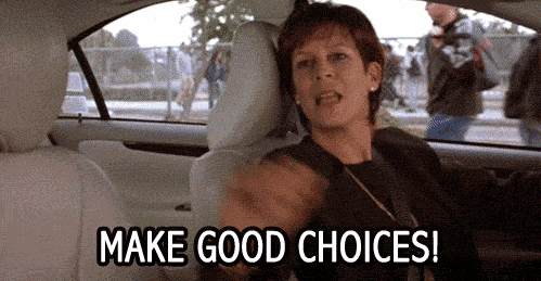 GIF d'une femme indiquant de faire le bon choix d'agence Shopify pour son entreprise.